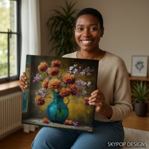 Vibrant Floral Arrangement Art