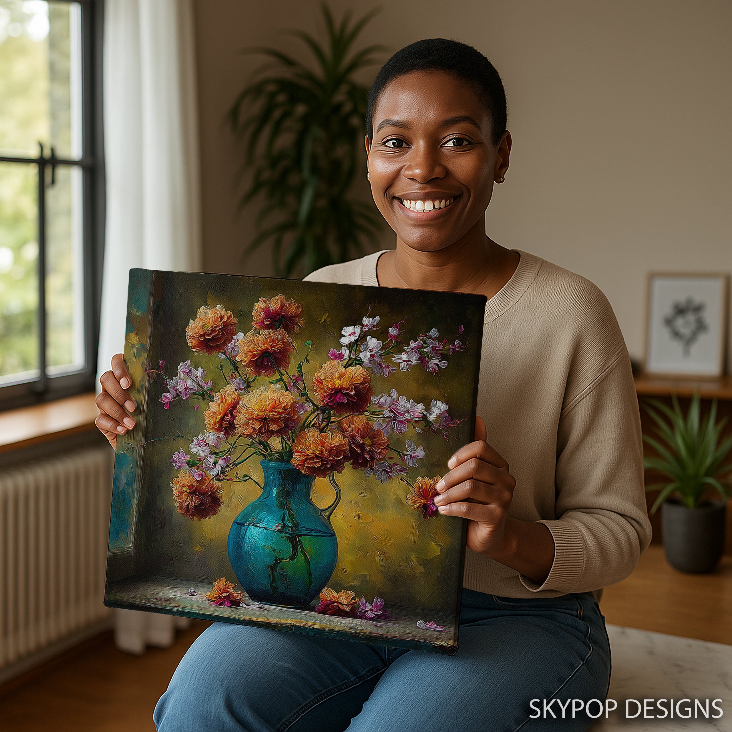 3.jpg Vibrant Floral Arrangement Art