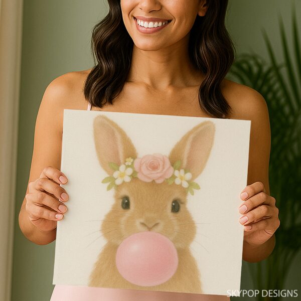 Bunny Bubble Gum Art