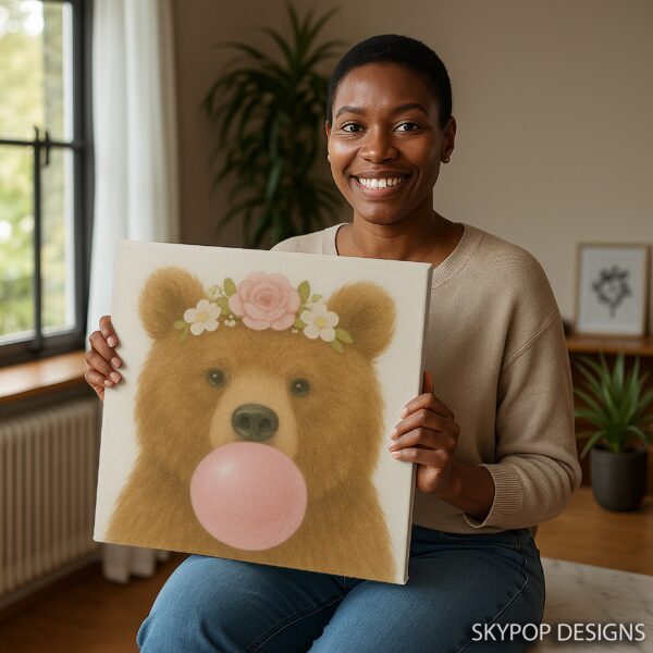 Bear Bubble Gum Art