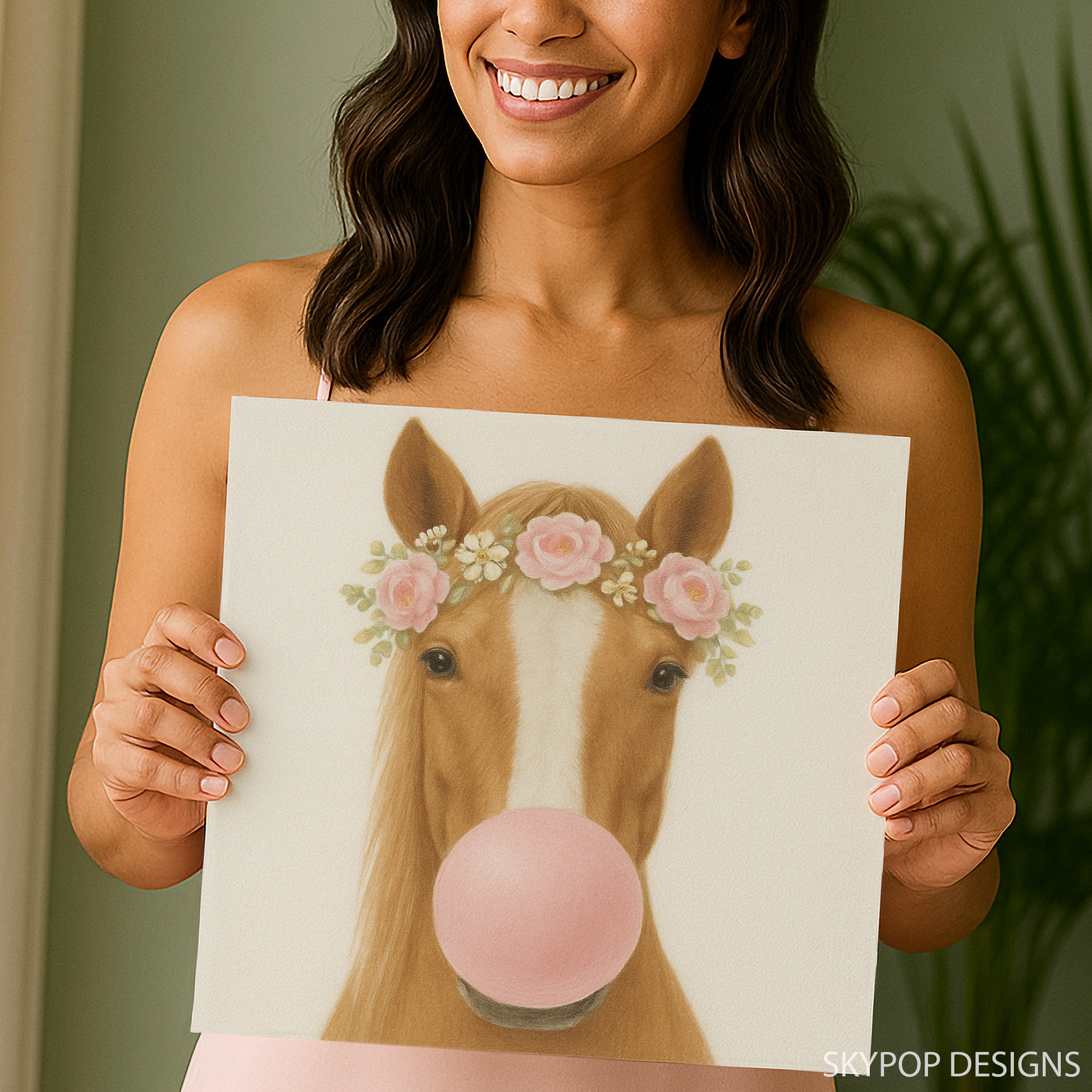 3.jpg Horse Bubble Gum Art