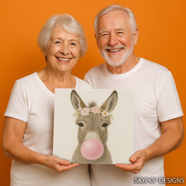 Donkey Bubble Gum Art