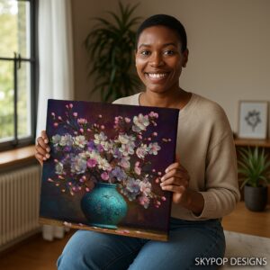 Cherry Blossom Vase Art
