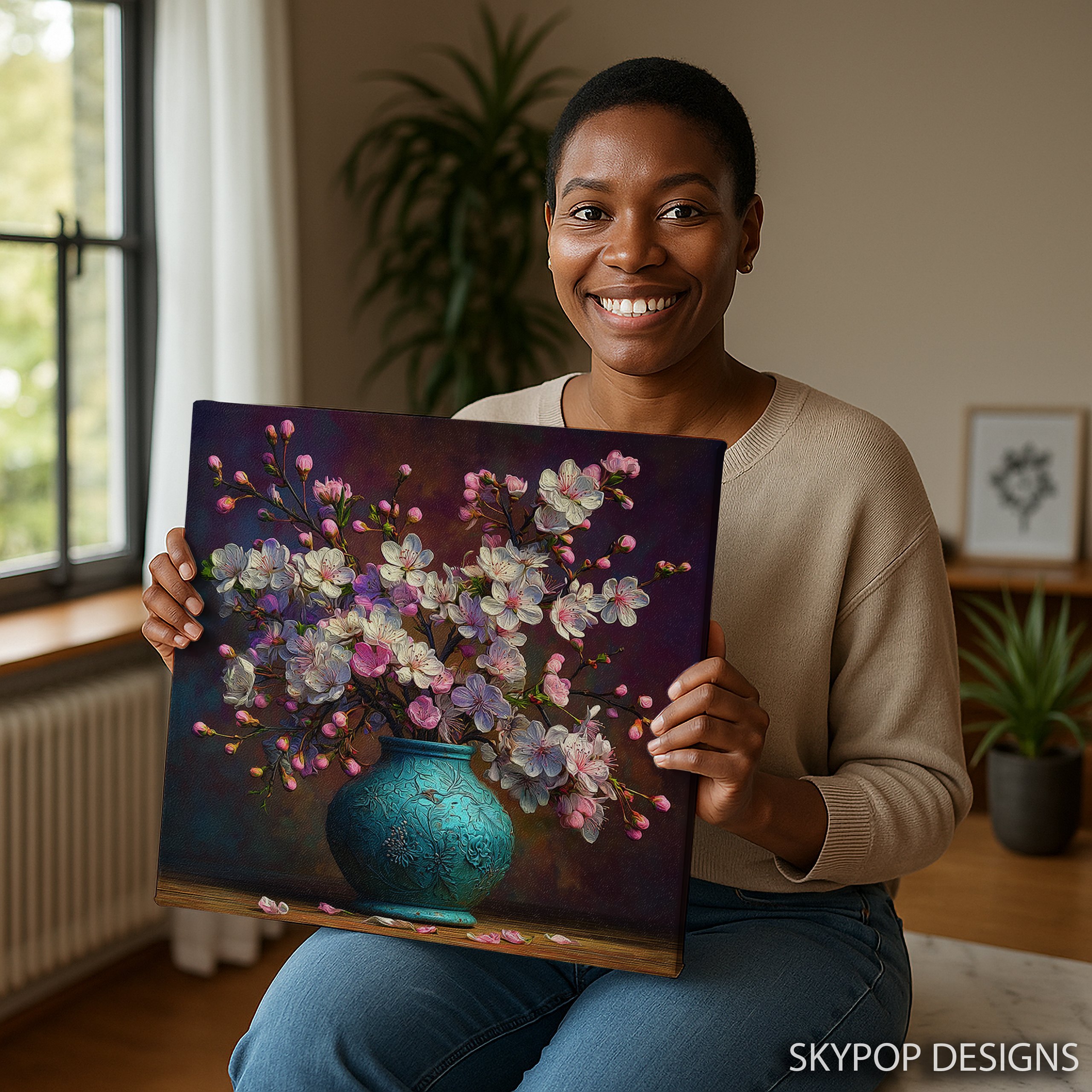 3.jpg Cherry Blossom Vase Art