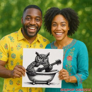 Owl Guitar Art