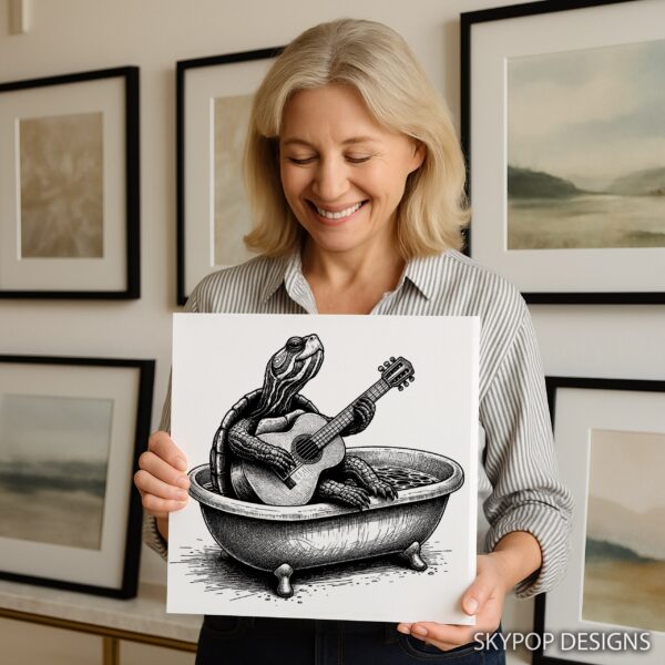 Turtle Bath Art