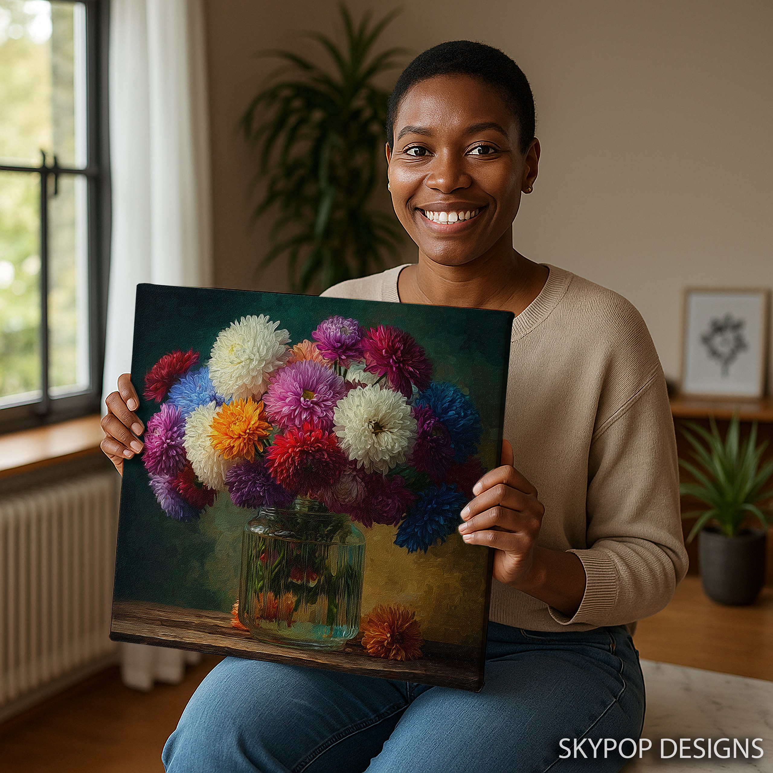 3.jpg Aster Bouquet Art