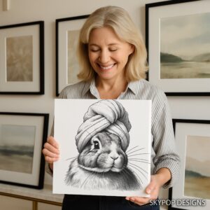 Bunny Towel Art