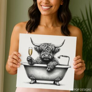 Highland Cow Art