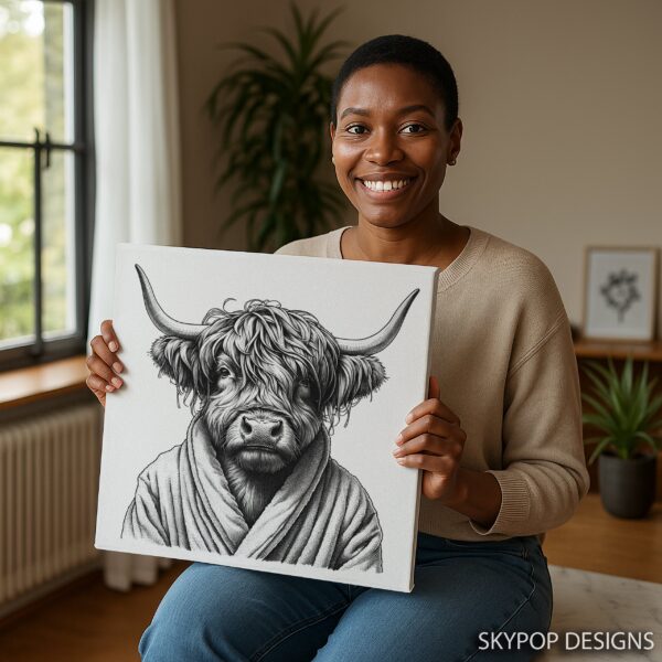 Highland Cow Art