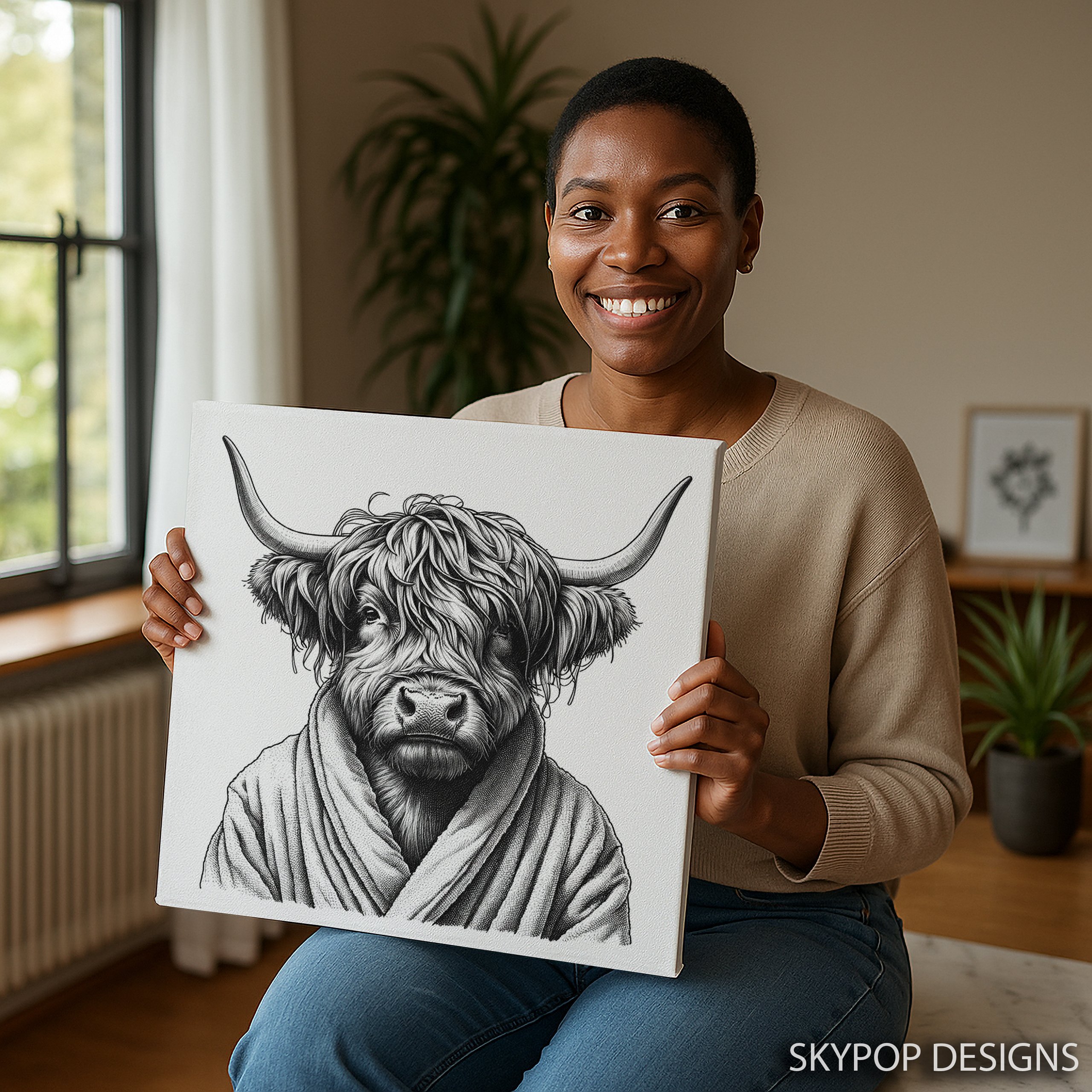 3.jpg Highland Cow Art