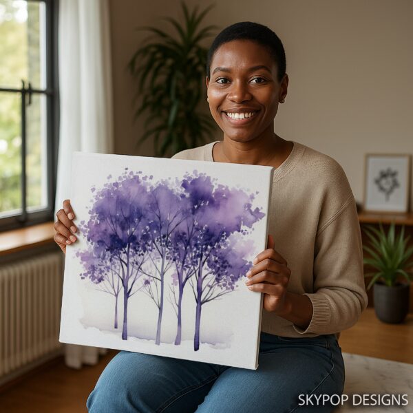 Purple Trees Art
