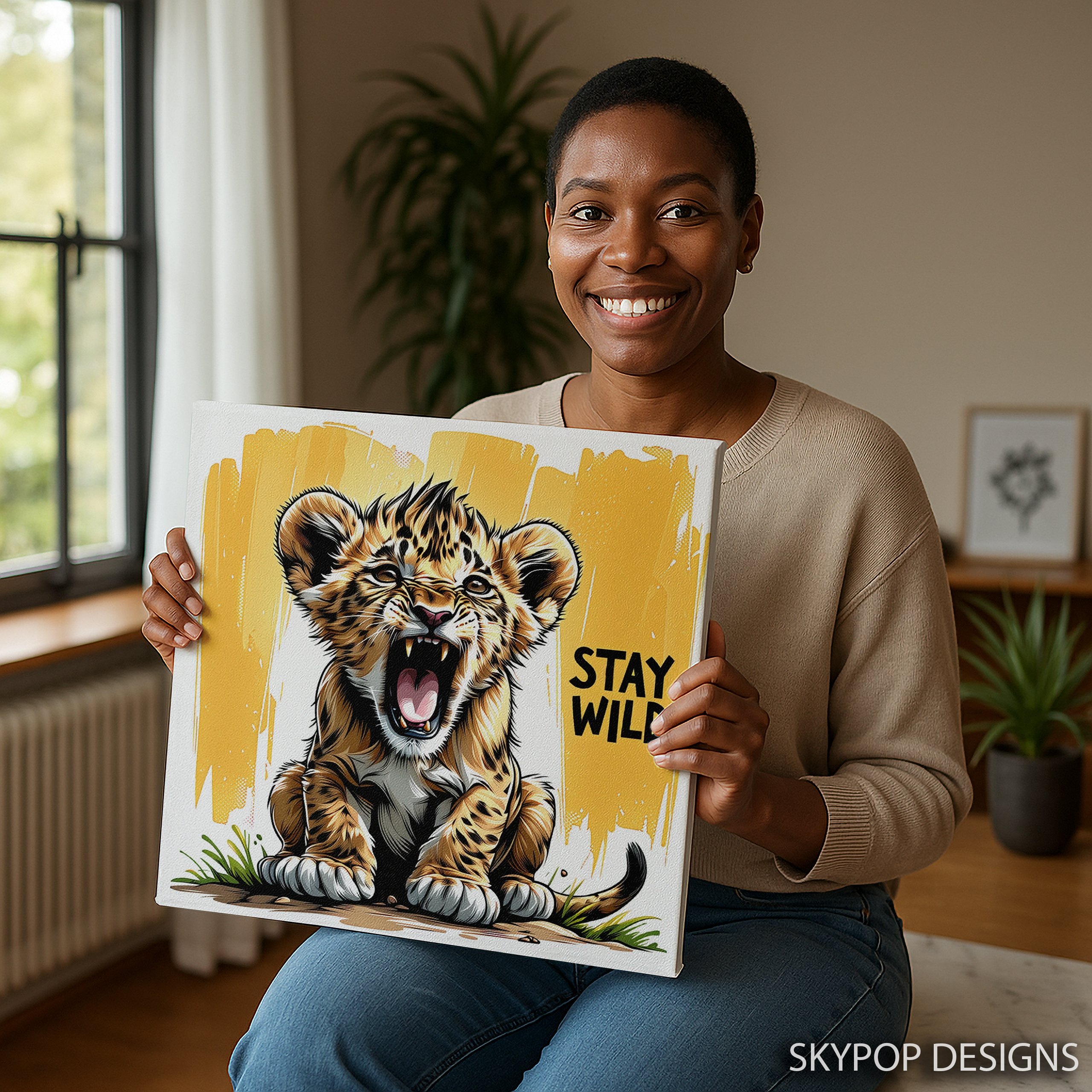 3.jpg Baby Lion Roar Art