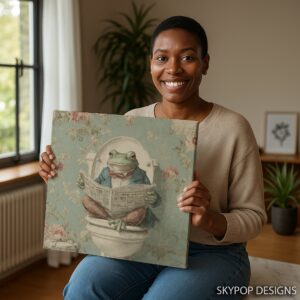 Frog Toilet Reader Art
