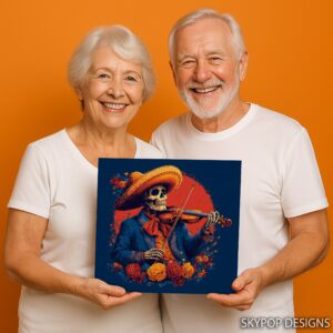 Day of the Dead Violinist Art