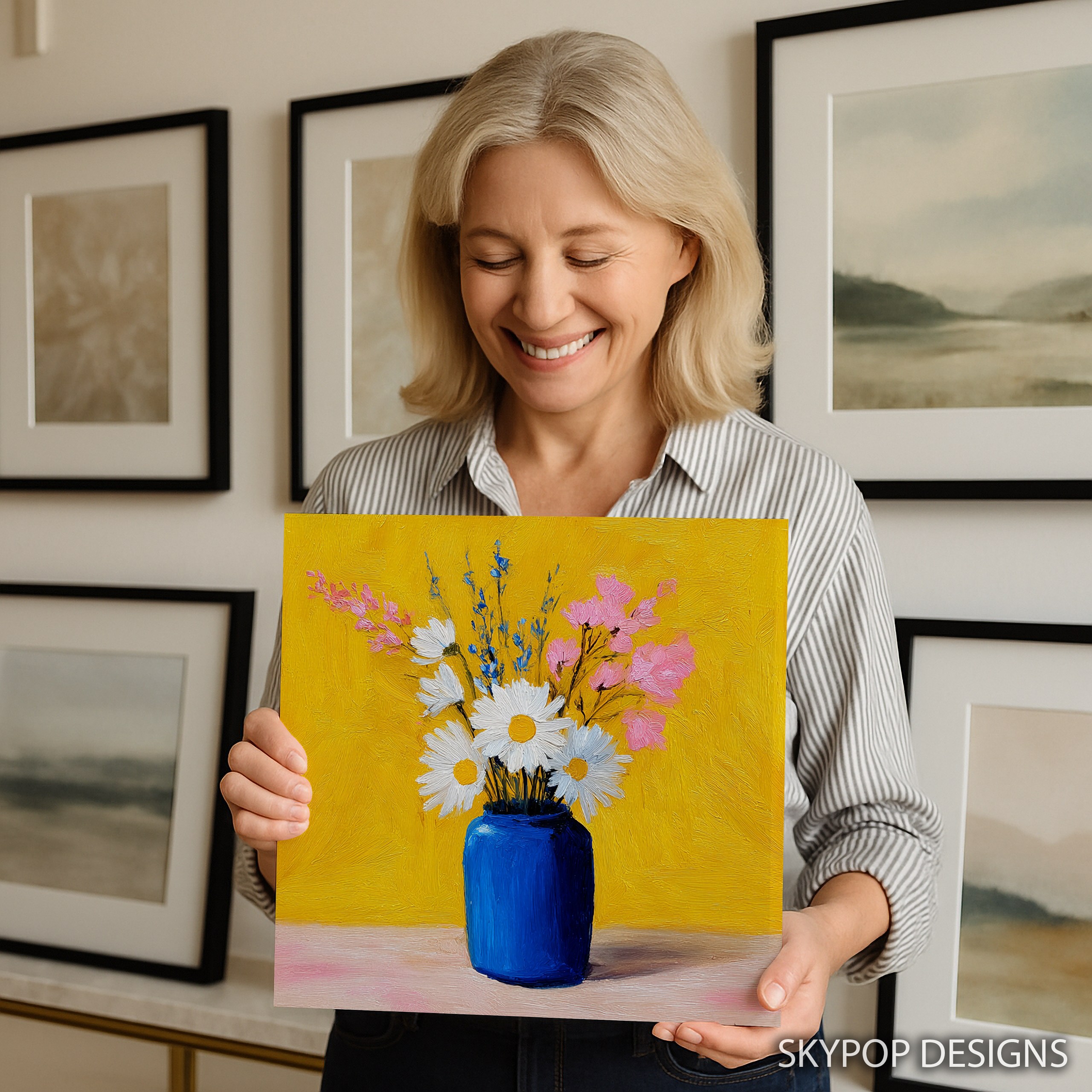 3.jpg Daisy Bouquet Art