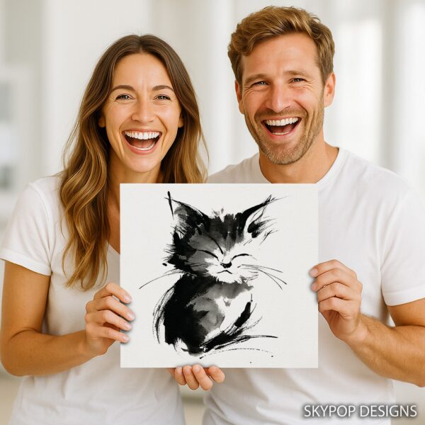 Sleepy Cat Art