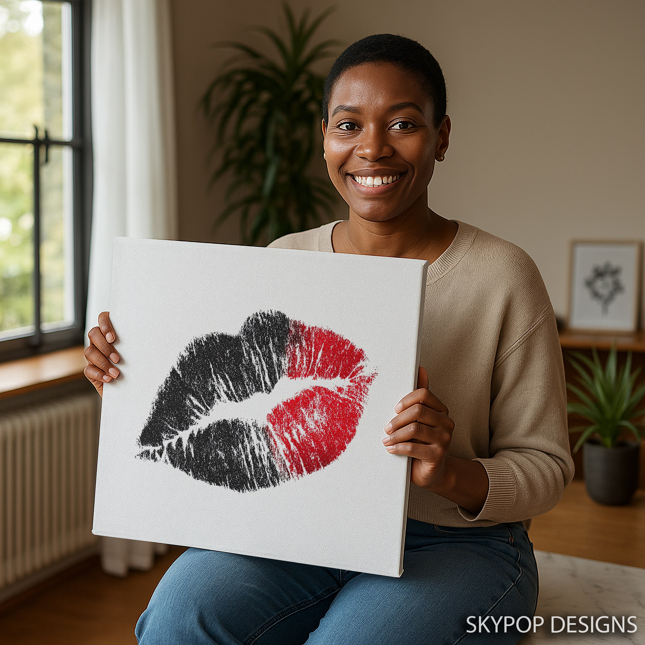 3.jpg Fierce Lipstick Kiss Art