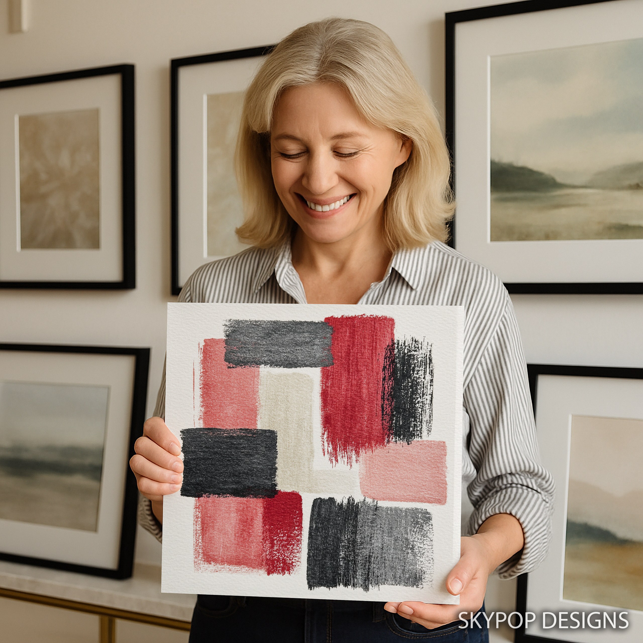 3.jpg Geometric Brush Strokes Art