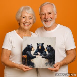 Bear Poker Night Art