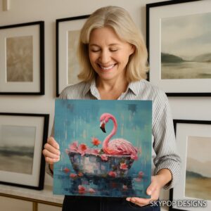 Flamingo Floral Art