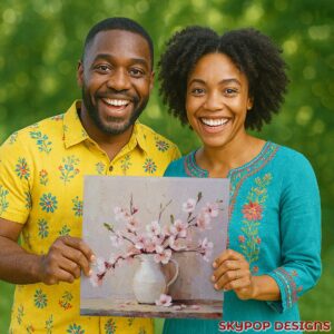 Cherry Blossom Vase Art