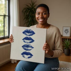 Blue Lips Art