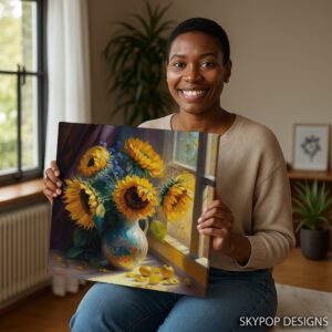Sunflower Bee Art