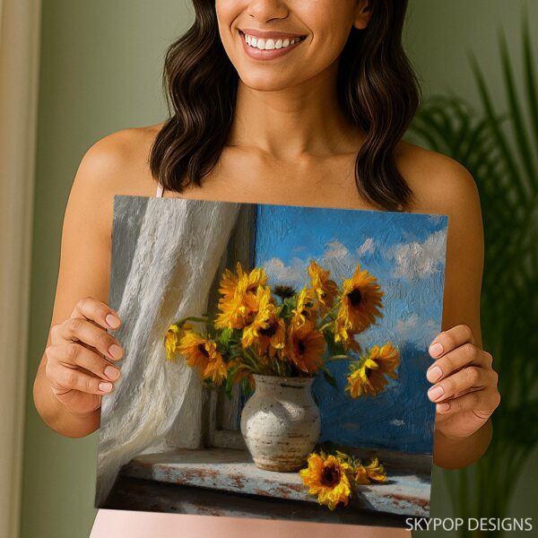Sunflower Vase Art