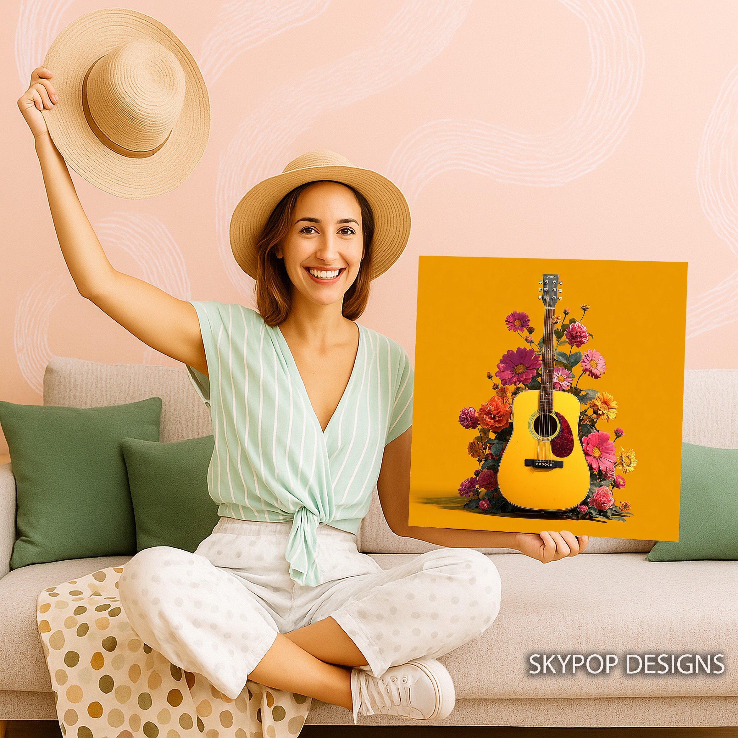 3.jpg Guitar Flower Art