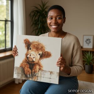 Highland Cow Art