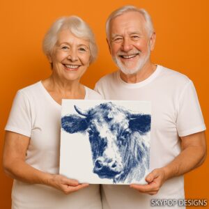 Blue Cow Art