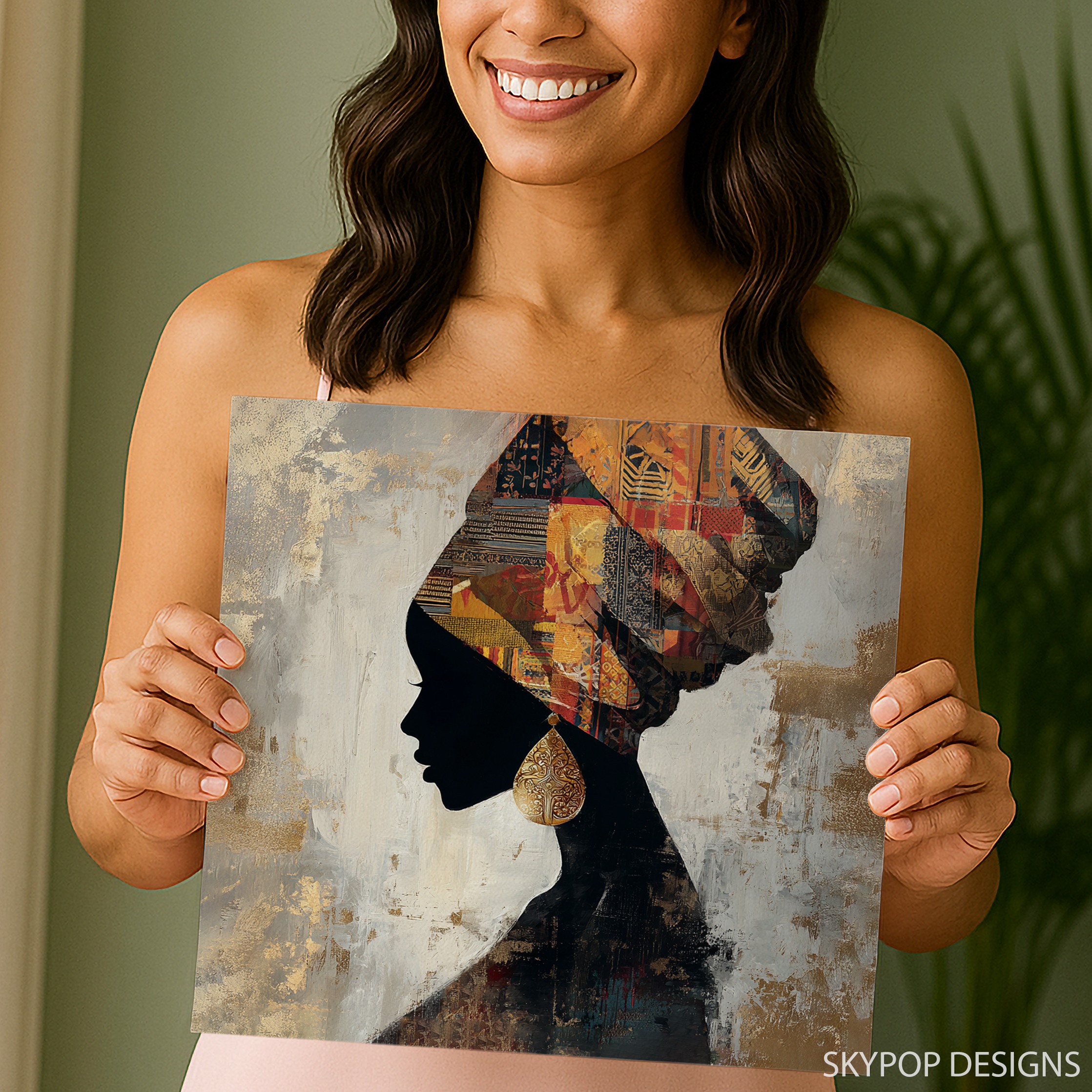 3.jpg African Queen Silhouette Art