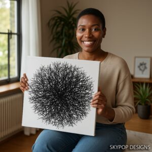Intricate Branch Network Art