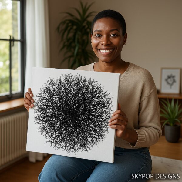 Intricate Branch Network Art