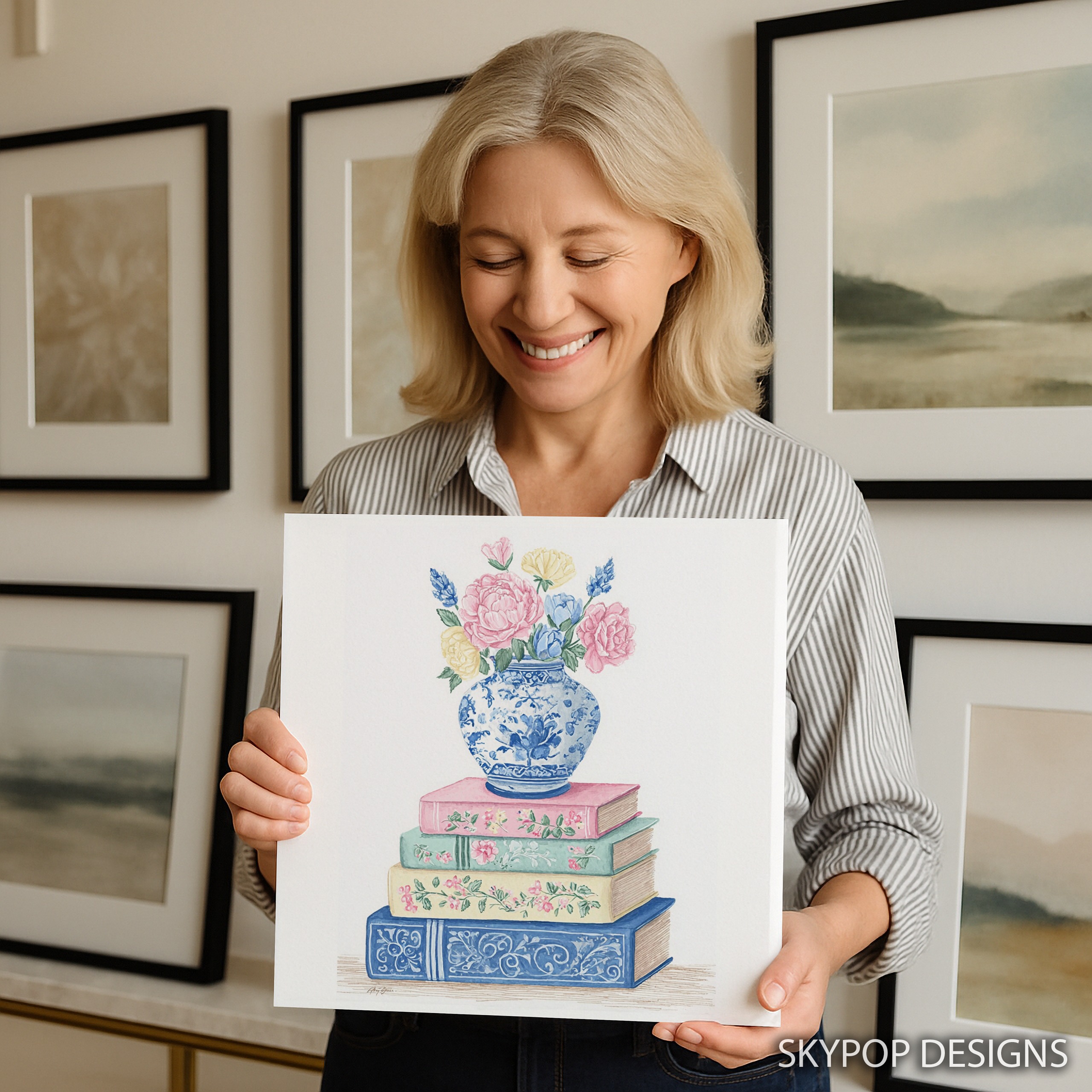 3.jpg Vintage Floral Book Art
