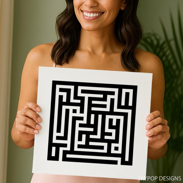 Geometric Maze Art
