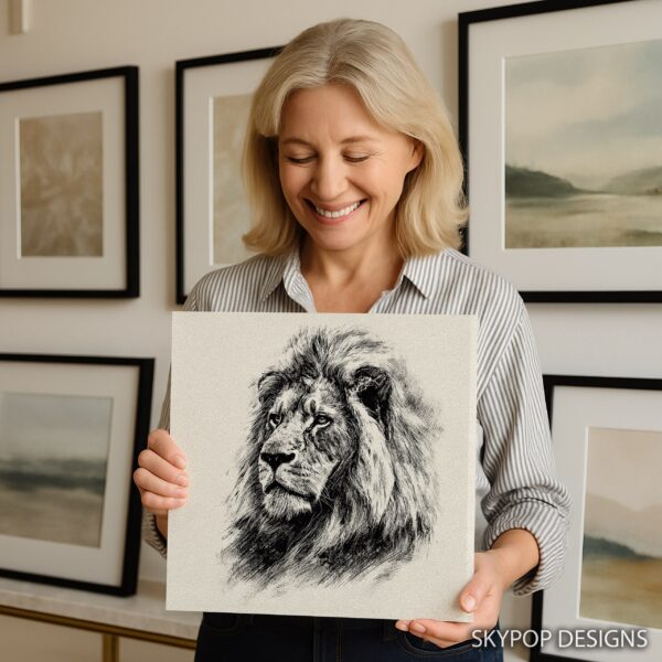 Lion Portrait Art