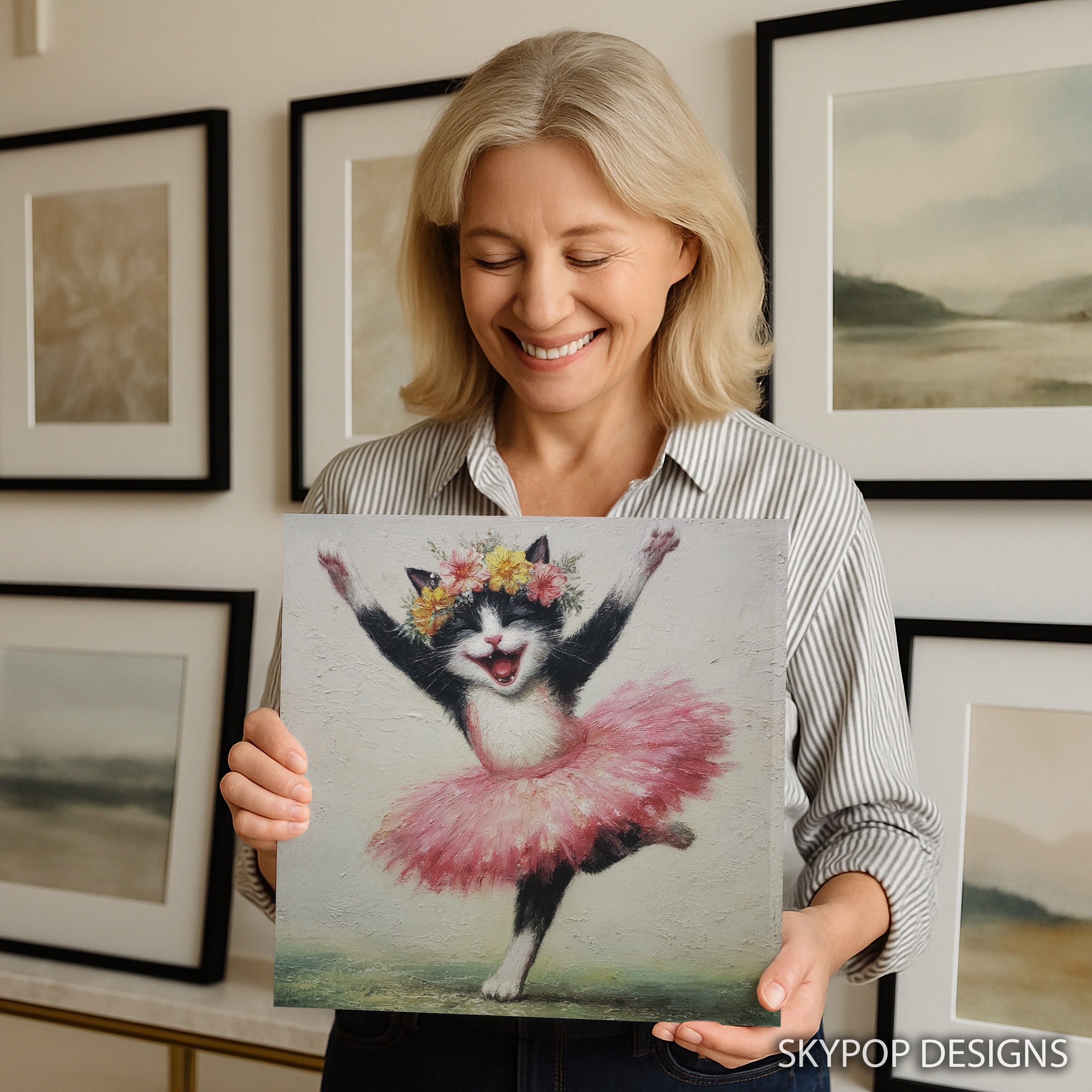 3.jpg Dancing Cat Art