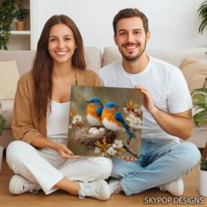 Bluebird Nest Art