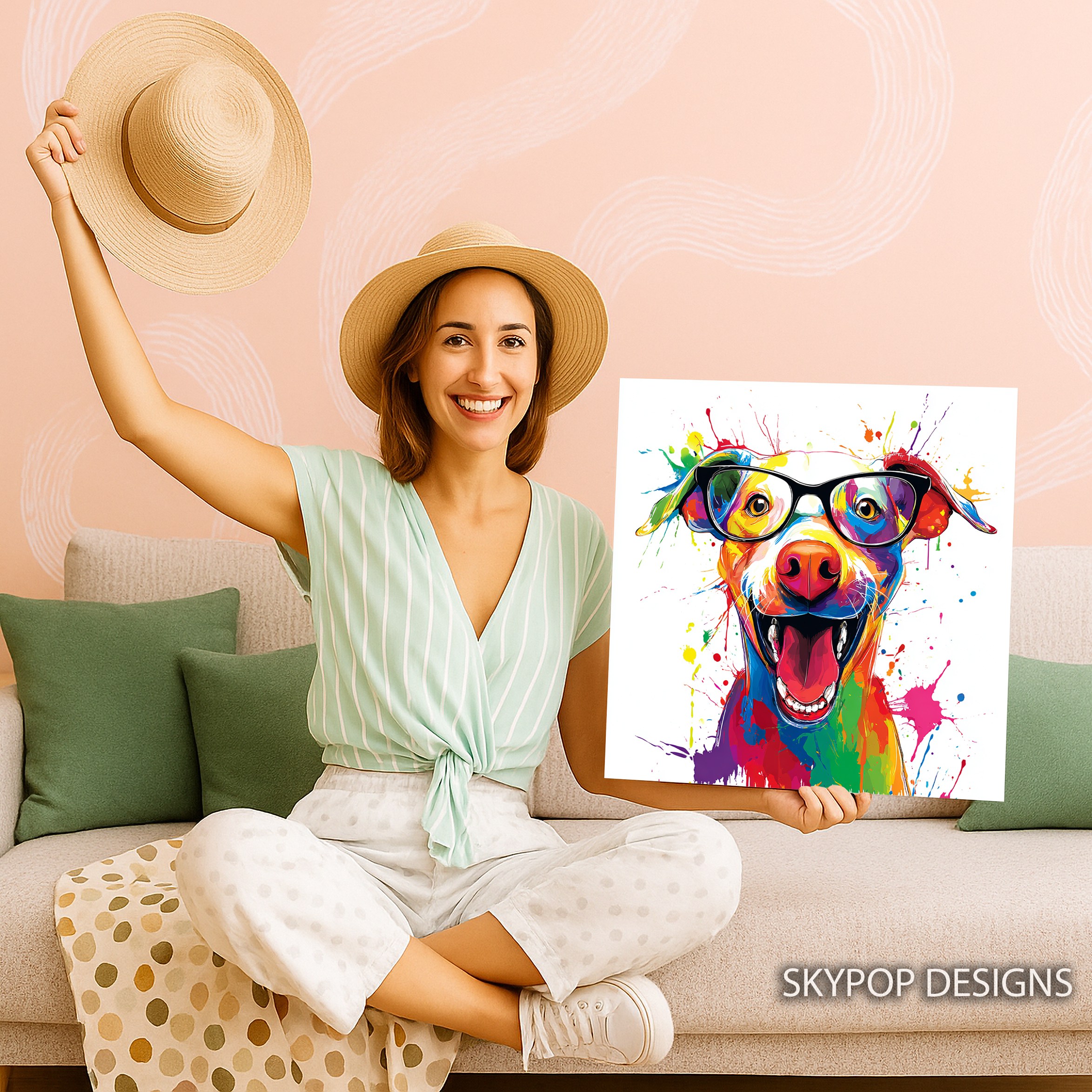 3.jpg Colorful Dog Glasses Art
