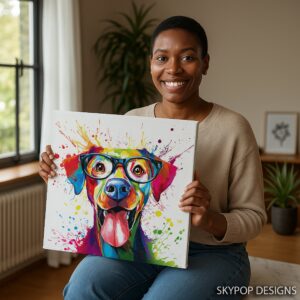 Colorful Dog Art