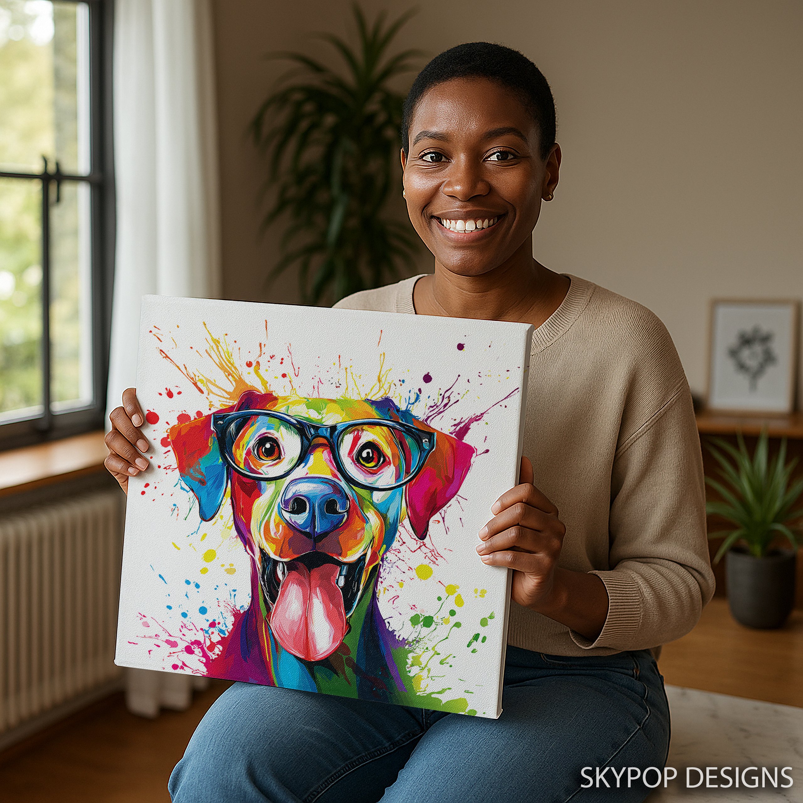 3.jpg Colorful Dog Art
