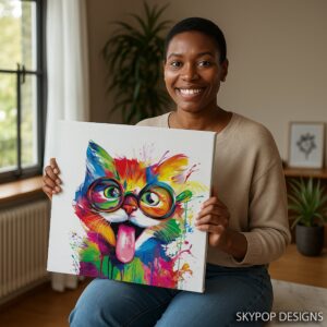 Colorful Cat Art