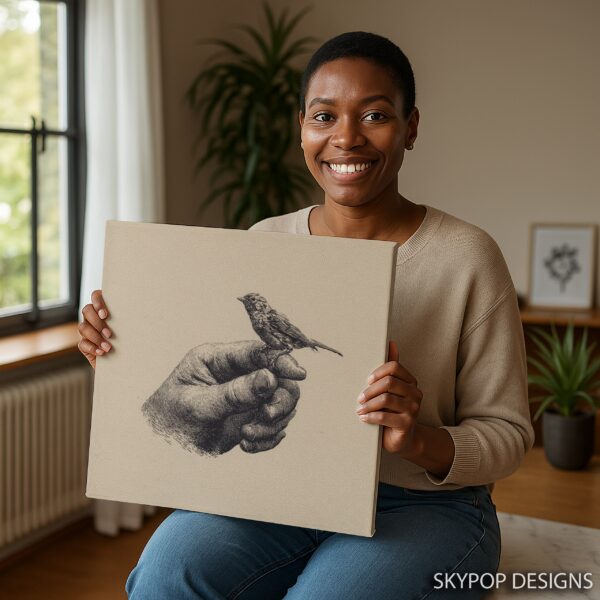 Bird on Hand Art