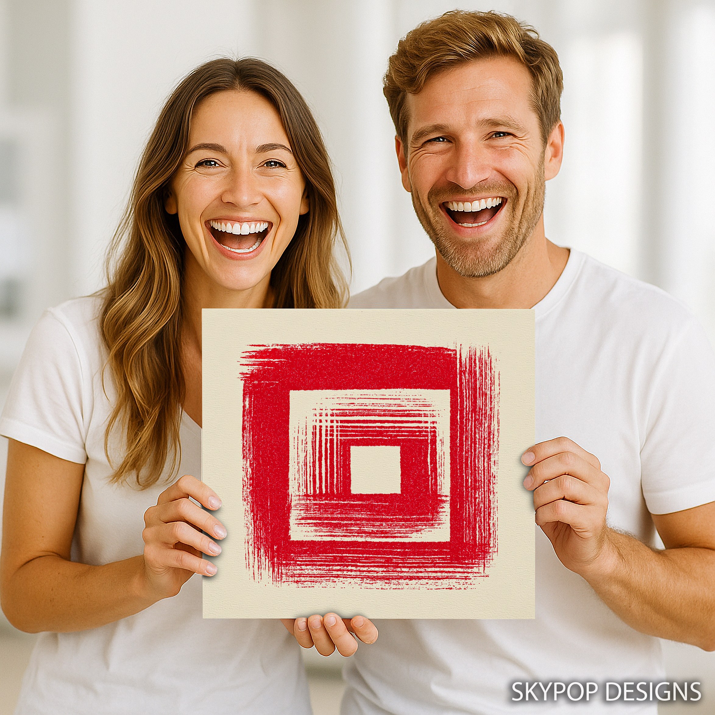 3.jpg Red Square Spiral Art