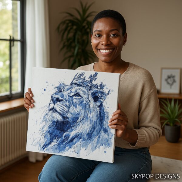 Crowned Lion Art