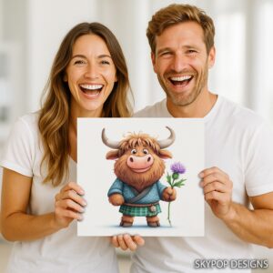 Highland Cow Art