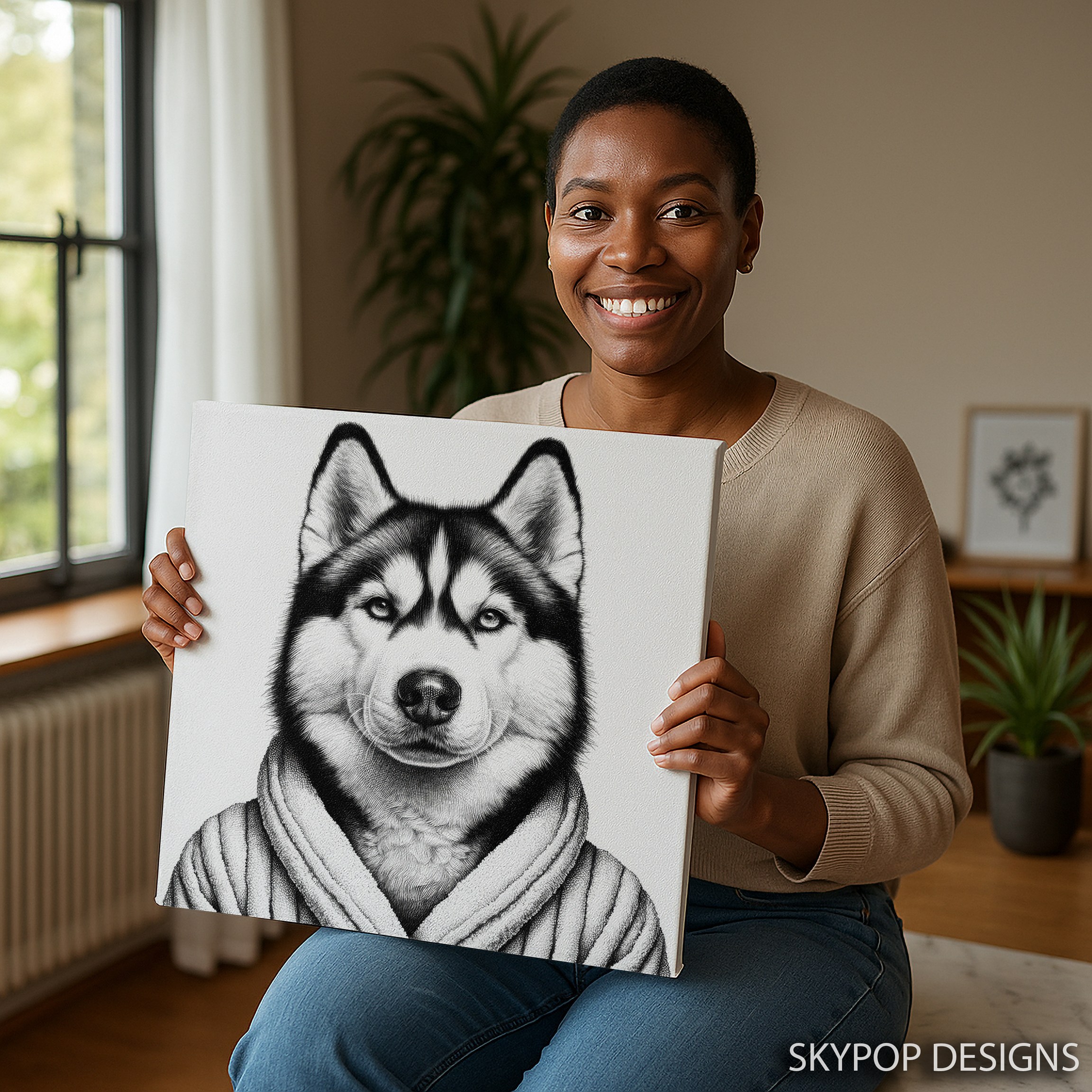 3.jpg Siberian Husky Art