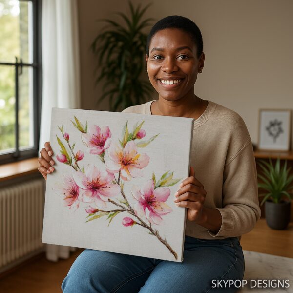 Cherry Blossom Branch Art